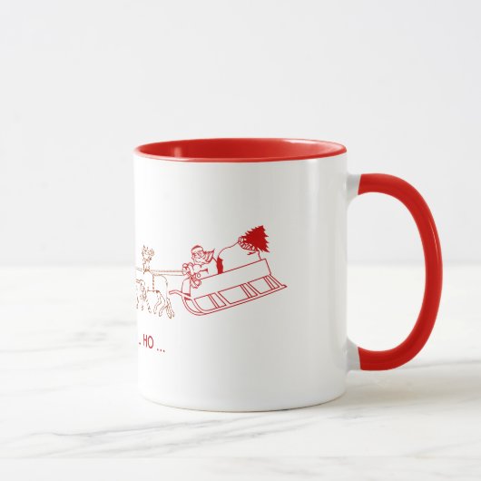 Tasse - Santa und Rentier (Rechts)