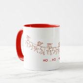Tasse - Santa und Rentier (Vorderseite Links)