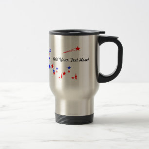 Tasse, Schablone, addieren Ihre Mitteilung Reisebecher