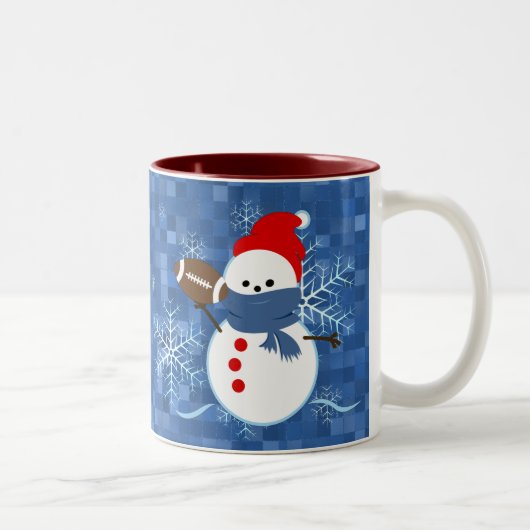 Tasse - Schneeflocke-FußballSnowman (Rechts)