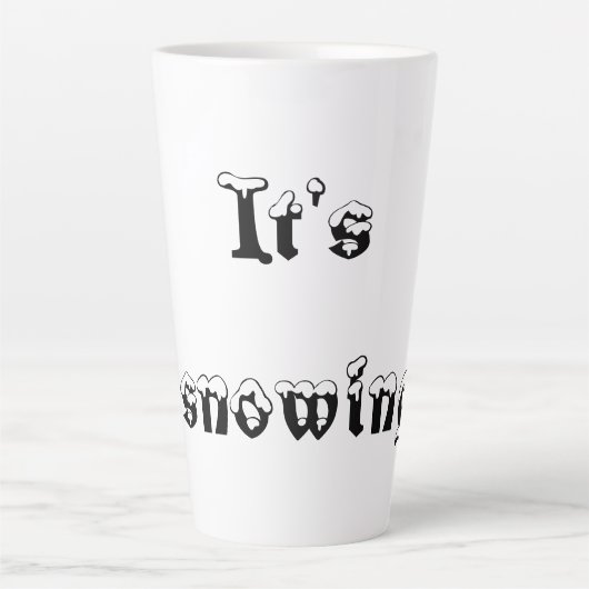 Tasse schneit es (Vorderseite)