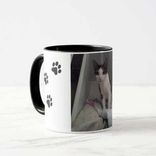 Tasse schöne Katze (Vorderseite Links)