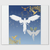 Tasse: schöne und graue Engel Geschenkpapier (Flach)