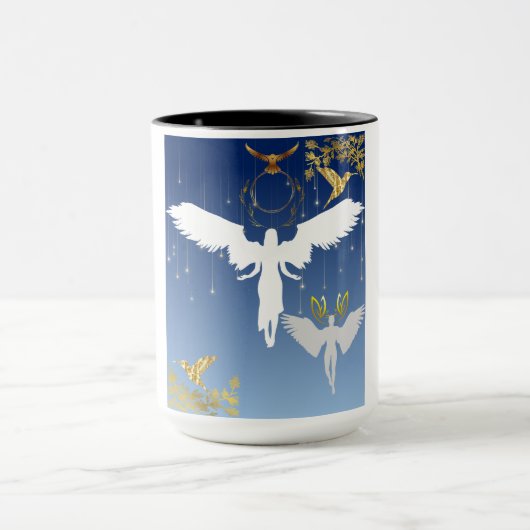Tasse: schöne und graue Engel Tasse (Zentrum)