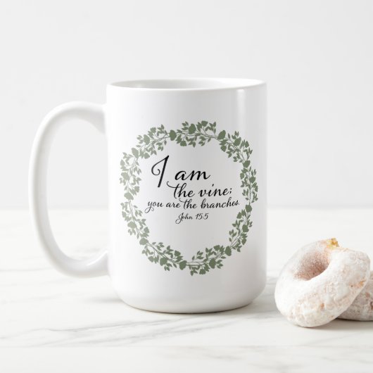 Tasse: Schrift-I Am Wein Kaffeetasse (Mit Donut)