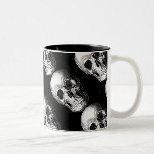 Tasse Schwarz des Gewindelmusters