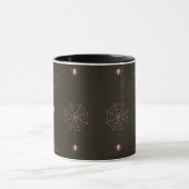 Tasse "Schwarz-Rosa-Spinnennetze/Spinnennetze" (Zentrum)