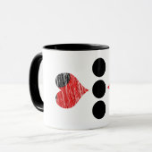 Tasse Schwarz/Rot (Vorderseite Links)