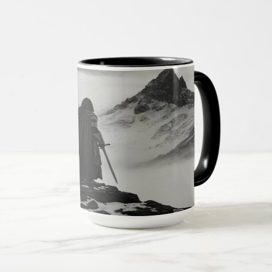 Tasse - Schwarz-Weiß-Fantasie-Sarg (VorderseiteRechts)