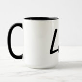 Tasse Schwarz-Weiß-Liebe (Links)