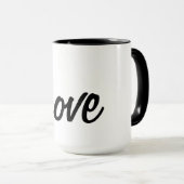 Tasse Schwarz-Weiß-Liebe (VorderseiteRechts)