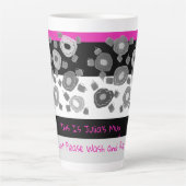 Tasse Schwarz/Weiß und Rosa, falls verloren gegang (Vorderseite)