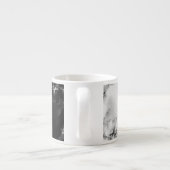 Tasse Schwarz-weißer Marmor - Ihr Jahr (Rückseite)