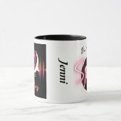 Tasse - Schwarzer Griff und innen (Zentrum)