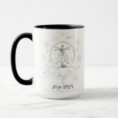 Tasse schwarzer Rand Griff  |  Auge des Clarion (Links)