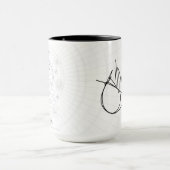 Tasse schwarzer Rand Griff  |  Auge des Clarion (Zentrum)