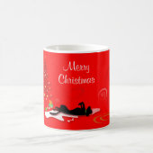 Tasse - Schwarzes Labor Frohe Weihnachten (Mittel)