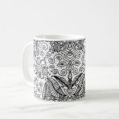 Tasse Schwarzweißmuster (Vorderseite Links)
