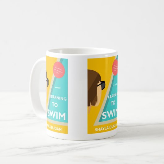 Tasse - Schwimmen lernen (Vorderseite Links)