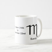 Tasse - Scorpio-Glyphe (VorderseiteRechts)