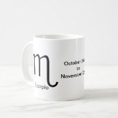 Tasse - Scorpio-Glyphe (Vorderseite Links)