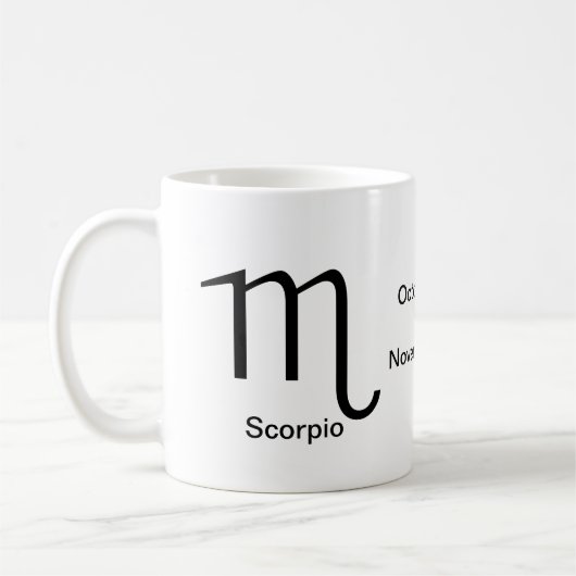 Tasse - Scorpio-Glyphe (Links)