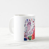 Tasse. Seepferdchen Design Kaffeetasse (Vorderseite Links)
