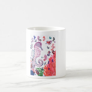 Tasse. Seepferdchen Design Kaffeetasse
