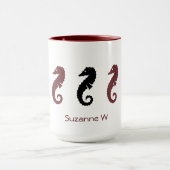Tasse - Seepferde mit Namen (Maron & Schwarz) (Zentrum)