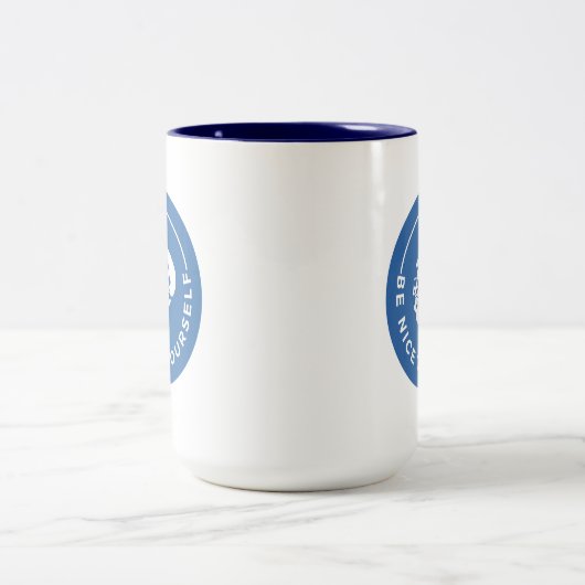 Tasse, seien Sie selbst nett - Mind Map Renovierun Zweifarbige Tasse (Mittel)