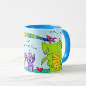 Tasse "Selbst Entschlossenheit im Haus des Spaß" (VorderseiteRechts)