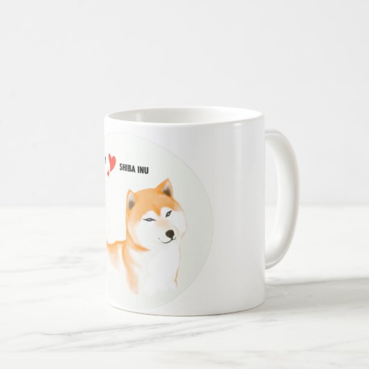 Tasse Shiba inu (VorderseiteRechts)