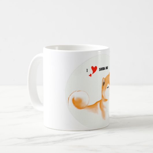 Tasse Shiba inu (Vorderseite Links)