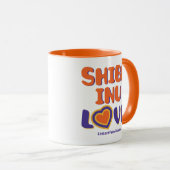 Tasse "Shiba Inu Liebe" (VorderseiteRechts)
