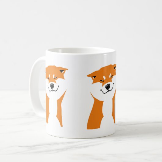 Tasse Shiba inu Saludo. (Vorderseite Links)