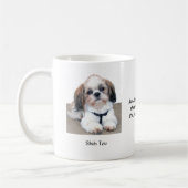 Tasse Shih Tzu - mit zwei Bildern und einem Motiv (Links)