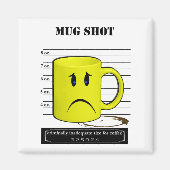 Tasse Shot Coffee Tasse Cup Cartoon Meme Magnet (Vorne)