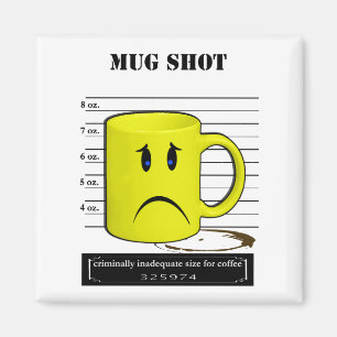 Tasse Shot Coffee Tasse Cup Cartoon Meme Magnet