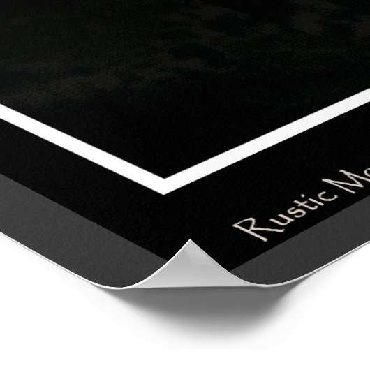 "TASSE SHOT" Mops Poster (Ecke)