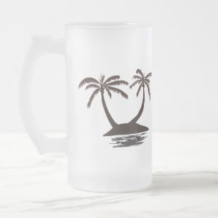 Tasse - Silhouette einer tropischen Insel