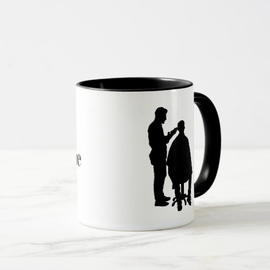 Tasse Silhouette für Barber (VorderseiteRechts)