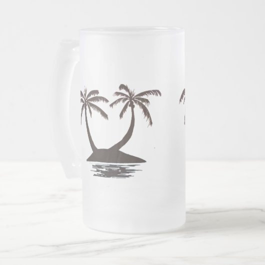 Tasse - Silhouette Tropical Island (Vorderseite Links)