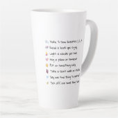 Tasse "Sip & Reset" - Motivierend Karo (Rechte Ecke)