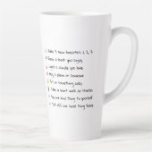 Tasse "Sip & Reset" - Motivierend Karo (Rechts)