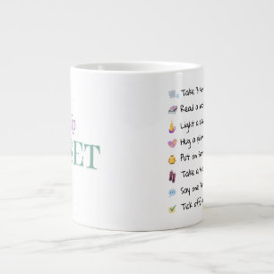 Tasse "Sip & Reset" - Motivierend Karo