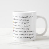 Tasse "Sip & Reset" - Motivierend Karo (Rechts)