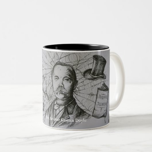 Tasse Sir-Arthur Conan Doyle mit Zitat (VorderseiteRechts)