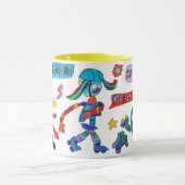 Tasse "Skaten Robots" (Zentrum)