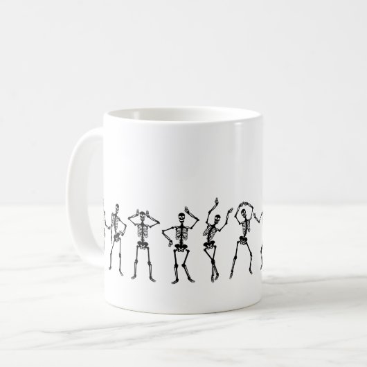 Tasse Skeleton Halloween (Vorderseite Links)