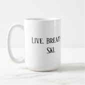Tasse Skifahren (Links)